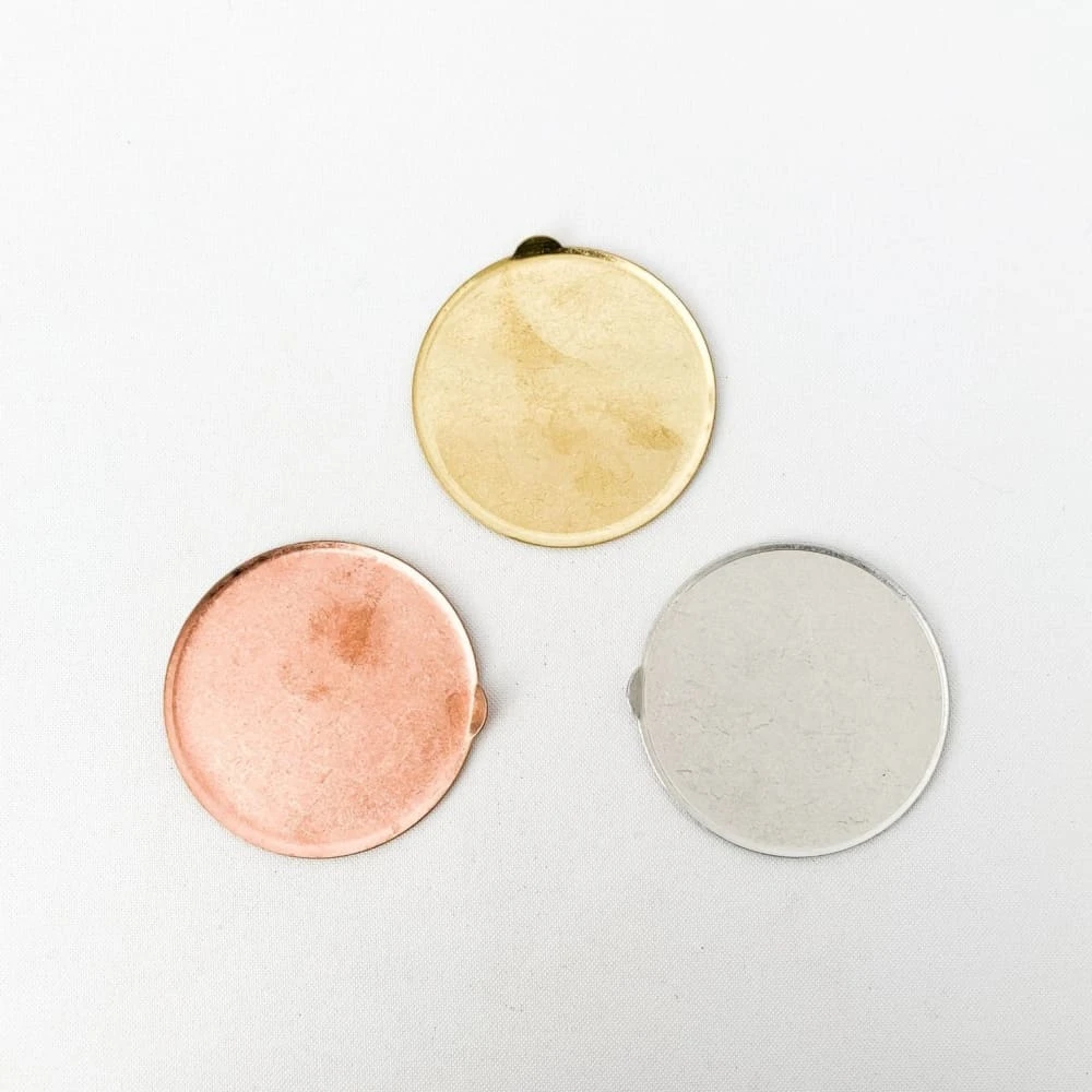 BRASS GRIP CIRCLE PLATE ANTIQUE BRASS 14 BRASS GRIP CIRCLE PLATE ANTIQUE BRASS - Image 12