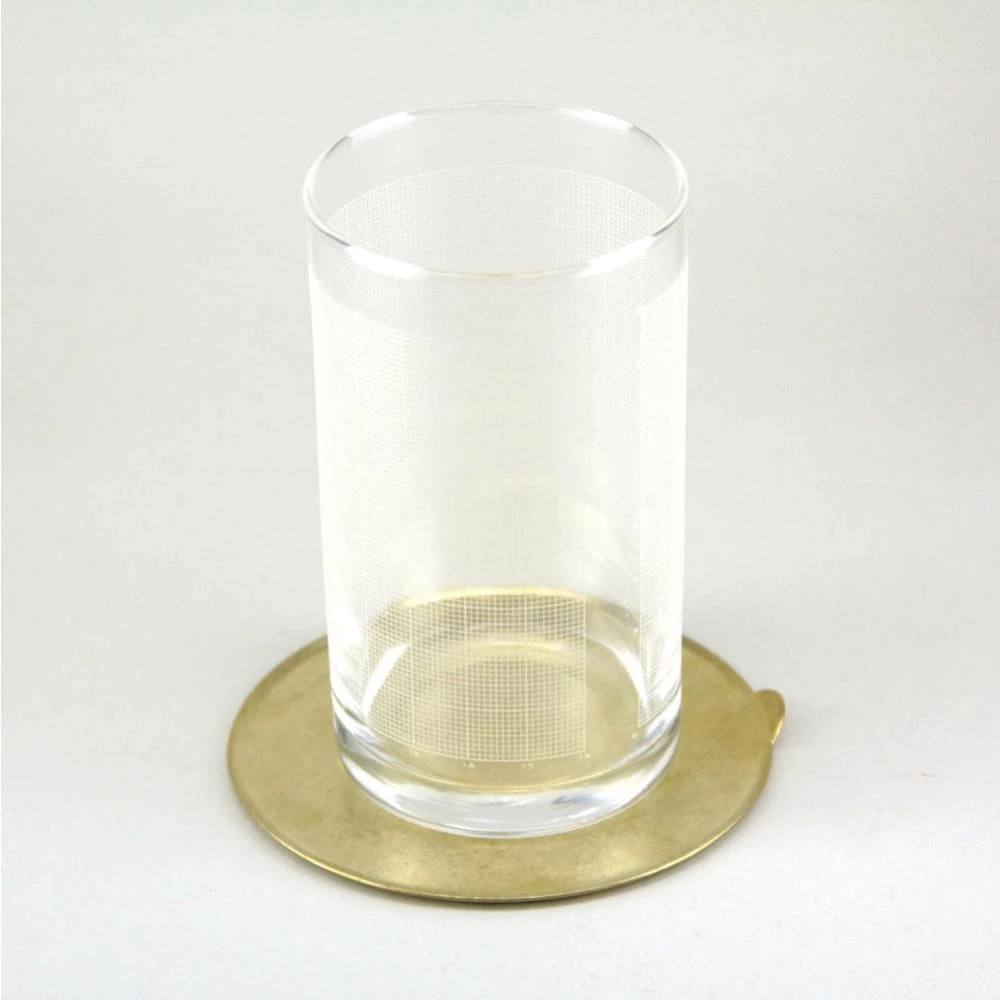 BRASS GRIP CIRCLE PLATE ANTIQUE BRASS 10 BRASS GRIP CIRCLE PLATE ANTIQUE BRASS - Image 8