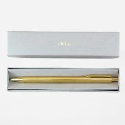 BRASS RETRACTABLE PEN HANMON ROKUSHOU -Office Supply Store brass retractable pen hanmon rokushou ballpoint 295