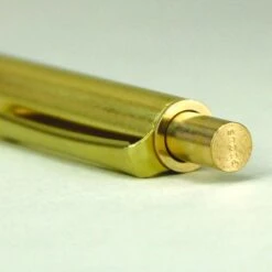 BRASS RETRACTABLE PEN HANMON ROKUSHOU -Office Supply Store brass retractable pen hanmon rokushou ballpoint 687