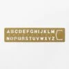 BRASS Template Bookmark Alphabet -Office Supply Store brass template bookmark alphabet 122