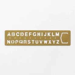 BRASS Template Bookmark Alphabet