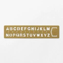 BRASS Template Bookmark Alphabet -Office Supply Store brass template bookmark alphabet 314