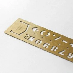 BRASS Template Bookmark Number -Office Supply Store brass template bookmark number 286