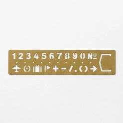 BRASS Template Bookmark Number -Office Supply Store brass template bookmark number 426