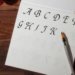 Calligraphy Practice Notebook / Chancery Cursive -Office Supply Store calligraphy practice notebook chancery cursive 895