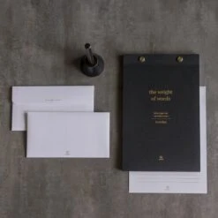 Classic Reflect-Letter Paper Set(Black) -Office Supply Store classic reflect letter paper setblack and envelope 886