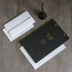 Classic Reflect-Letter Paper Set(Black) -Office Supply Store classic reflect letter paper setblack and envelope 917