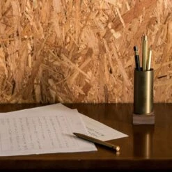 Classic Reflect-Pen Container(Brass) -Office Supply Store classic reflect pen containerbrass case 626