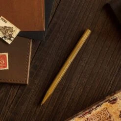 Classic Revolve-Slim Ballpoint Pen(Brass) -Office Supply Store classic revolve slim ballpoint penbrass pen 886