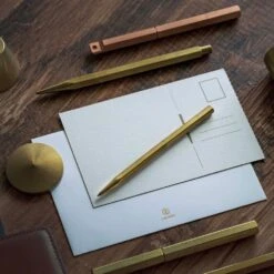 Classic Revolve-Slim Ballpoint Pen(Brass) -Office Supply Store classic revolve slim ballpoint penbrass pen 907