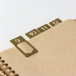 Numbered Brass Clip Set -Office Supply Store numbered brass clip set 663