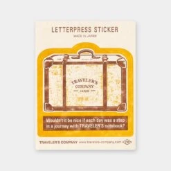 TF Letterpress Sticker Yellow FO