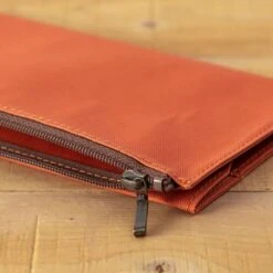 TRAVELER'S Notebook Cotton Zipper Case Orange -Office Supply Store travelers notebook cotton zipper case orange pocket 389