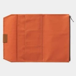 TRAVELER'S Notebook Cotton Zipper Case Orange -Office Supply Store travelers notebook cotton zipper case orange pocket 684