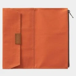 TRAVELER'S Notebook Cotton Zipper Case Orange -Office Supply Store travelers notebook cotton zipper case orange pocket 732