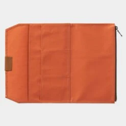 TRAVELER'S Notebook Cotton Zipper Case Orange -Office Supply Store travelers notebook cotton zipper case orange pocket 964