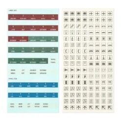 TRAVELER'S Notebook Customized Sticker Set For Diary 2023 -Office Supply Store travelers notebook customized sticker set for diary 2023 stickers 499