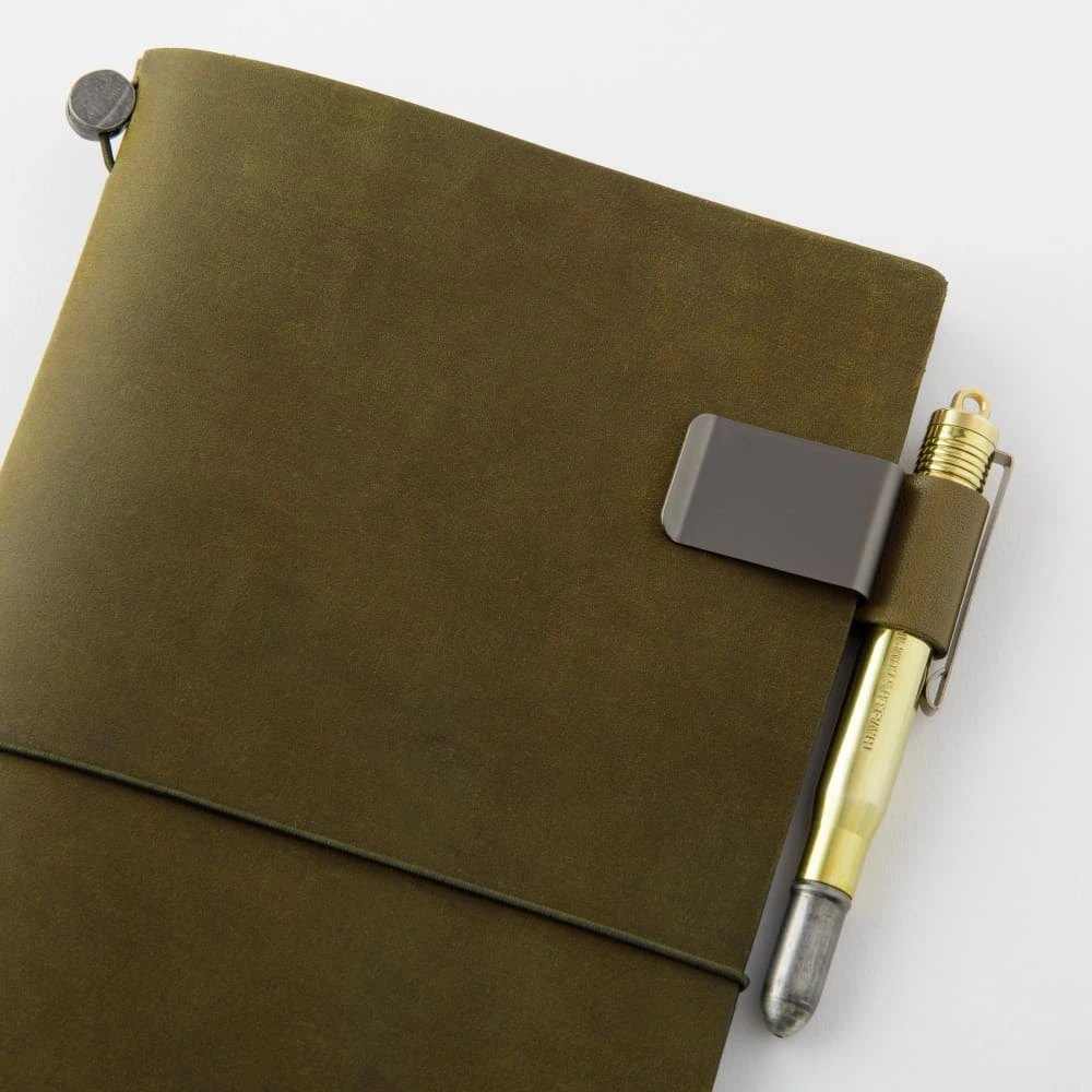 TRAVELER’S Notebook Olive Pen Holder 5 TRAVELER’S Notebook Olive Pen Holder - Image 3
