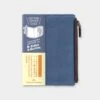 TRAVELER'S Notebook Passport Size Cotton Zipper Case Blue -Office Supply Store travelers notebook passport size cotton zipper case blue pocket 449
