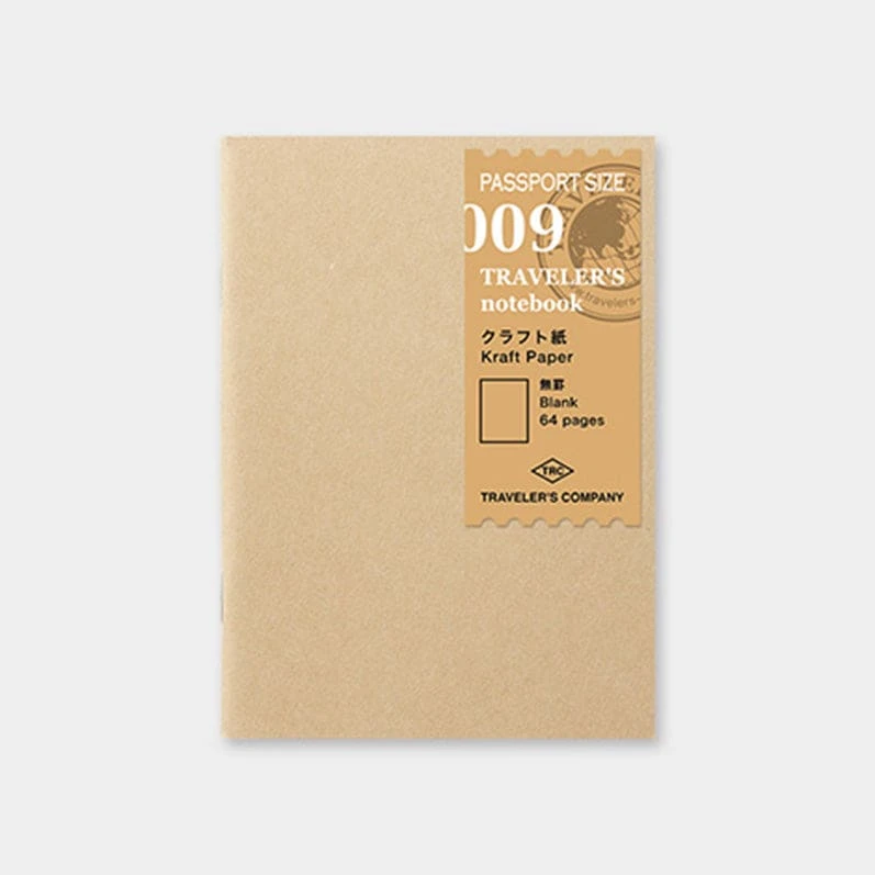 TRAVELER'S Notebook Refill Kraft Paper Notebook 009 3 TRAVELER'S Notebook Refill Kraft Paper Notebook 009