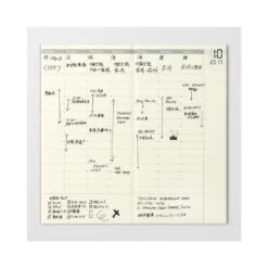 TRAVELER'S Notebook Refill Weekly Free Vertical 018 -Office Supply Store travelers notebook refill weekly free vertical 018 planner 613